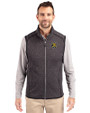 Wichita State Shockers Cutter & Buck Mainsail Sweater-Knit Mens Full Zip Vest Charcoal Heather Front