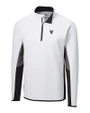 Villanova Wildcats Cutter & Buck Traverse Colorblock Stretch Quarter Zip Mens Pullover White Mannequin