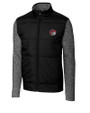 Winston-Salem State Rams Cutter & Buck Stealth Hybrid Quilted Mens Full Zip Windbreaker Jacket Black Mannequin
