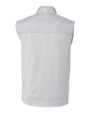 Winston-Salem State Rams Cutter & Buck Stealth Hybrid Quilted Mens Windbreaker Vest Polished Medium Gray Mannequin Back