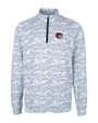 Winston-Salem State Rams Cutter & Buck Traverse Stretch Eco Camo Print Quarter Zip Mens Pullover Charcoal Mannequin