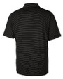 Winston-Salem State Rams Cutter & Buck Forge Pencil Stripe Stretch Mens Polo Black Mannequin Back