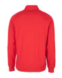 Winston-Salem State Rams Cutter & Buck Saturday Cotton Blend Mens Mock Pullover Sweatshirt Red Heather Mannequin Back