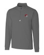 Winston-Salem State Rams Cutter & Buck Traverse Stretch Eco Quarter Zip Mens Pullover Elemental Grey Mannequin