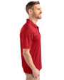 Winston-Salem State Rams Cutter & Buck Prospect Eco Textured Stretch Recycled Mens Short Sleeve Polo Cardinal Red Side