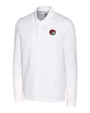 Winston-Salem State Rams Cutter & Buck Advantage Eco Tri-Blend Pique Mens Long Sleeve Polo White Mannequin