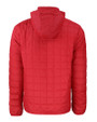 Winston-Salem State Rams Cutter & Buck Rainier PrimaLoft® Mens Eco Insulated Full Zip Puffer Jacket Red Mannequin Back 4