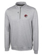 Winston-Salem State Rams Cutter & Buck Stealth Heathered Quarter Zip Mens Pullover Polished Medium Gray Mannequin