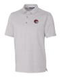 Winston-Salem State Rams Cutter & Buck Forge Heathered Stretch Mens Polo Polished Heather Mannequin