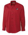 Winston-Salem State Rams Cutter & Buck Epic Easy Care Nailshead Mens Long Sleeve Dress Shirt Cardinal Red Mannequin