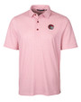 Winston-Salem State Rams Cutter & Buck Pike Double Dot Print Stretch Mens Polo Cardinal Red Mannequin