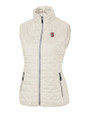 Stanford Cardinal - Cutter & Buck Rainier PrimaLoft® Womens Eco Insulated Full Zip Puffer Vest Coconut Mannequin