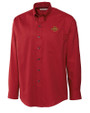 Iowa State Cyclones Cutter & Buck Epic Easy Care Nailshead Mens Long Sleeve Dress Shirt Cardinal Red Mannequin