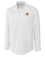Iowa State Cyclones Cutter & Buck Epic Easy Care Nailshead Mens Long Sleeve Dress Shirt White Mannequin