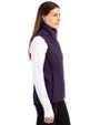 Washington Huskies Cutter & Buck Mainsail Sweater Knit Womens Asymmetrical Vest College Purple Heather Side