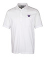 Washington Huskies Cutter & Buck Advantage Tri-Blend Jersey Mens Pocket Polo White Mannequin