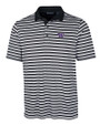 Washington Huskies Cutter & Buck Mens Forge Polo Multi Stripe Black Mannequin