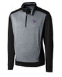 Washington Huskies Cutter & Buck Big & Tall Replay Half Zip Black Mannequin