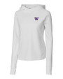 Washington Huskies Cutter & Buck Womens Traverse Sweatshirt Hoodie White Mannequin