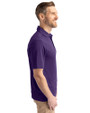 Washington Huskies Cutter & Buck Virtue Eco Pique Recycled Mens Big and Tall Polo College Purple Side