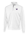Washington Huskies Cutter & Buck Men's CB DryTec Edge Half Zip White Mannequin