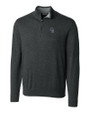 Colorado Rockies Cutter & Buck Lakemont Tri-Blend Mens Quarter Zip Pullover Sweater Charcoal Heather Mannequin