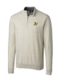 Athletics Cutter & Buck Lakemont Tri-Blend Mens Big and Tall Quarter Zip Pullover Sweater Oatmeal Heather Mannequin