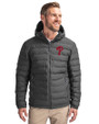 Philadelphia Phillies Cutter & Buck Mission Ridge Repreve® Eco Insulated Mens Puffer Jacket Elemental Grey Front