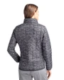 Cutter & Buck Rainier Recycled Insulated Printed Puffer Womens Full Zip Jacket Black Back