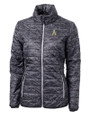 Appalachian State Mountaineers Cutter & Buck Rainier PrimaLoft® Womens Eco Insulated Full Zip Printed Puffer Jacket BL_MANN_HG 