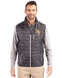 Baylor Bears Cutter & Buck Rainier PrimaLoft® Mens Eco Insulated Full Zip Printed Puffer Vest Black Front