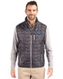 Indianapolis Colts Cutter & Buck Rainier PrimaLoft® Mens Eco Insulated Full Zip Printed Puffer Vest Black Front