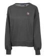 Texas Southern Tigers Cutter & Buck Saturday Cotton Blend Womens Crew Neck Sweatshirt Charcoal Heather Mannequin