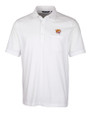 Bethune-Cookman Wildcats Cutter & Buck Advantage Tri-Blend Jersey Mens Pocket Polo White Mannequin