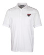 Clark Atlanta Panthers Cutter & Buck Advantage Tri-Blend Jersey Mens Big and Tall Pocket Polo White Mannequin
