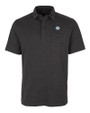 Southern University Jaguars Cutter & Buck Advantage Tri-Blend Jersey Mens Big and Tall Pocket Polo Black Heather Mannequin