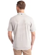Florida State Seminoles Cutter & Buck Virtue Eco Pique Stripe Recycled Mens Big and Tall Polo Polished Medium Gray Back