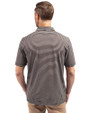 Seton Hall Pirates Cutter & Buck Virtue Eco Pique Stripe Recycled Mens Big and Tall Polo Black Back
