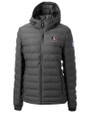Florida State Seminoles Cutter & Buck Mission Ridge Repreve® Recycled Insulated Puffer Womens Full Zip Jacket Elemental Grey Mannequin