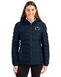 Penn State Nittany Lions Cutter & Buck Mission Ridge Repreve® Eco Insulated Womens Puffer Jacket Navy Blue Front