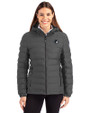Seton Hall Pirates Cutter & Buck Mission Ridge Repreve® Eco Insulated Womens Puffer Jacket Elemental Grey Front