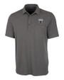 Howard Bison Cutter & Buck Advantage Tri-Blend Jersey Mens Pocket Polo Elemental Grey Heather Mannequin