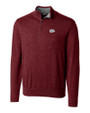 Montana Grizzlies Cutter & Buck Lakemont Tri-Blend Mens Quarter Zip Pullover Sweater Bordeaux Mannequin