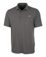 North Carolina Central Eagles Cutter & Buck Advantage Tri-Blend Jersey Mens Big and Tall Pocket Polo Elemental Grey Heather Mannequin