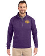 Tennessee Tech Golden Eagles Cutter & Buck Mainsail Sweater-Knit Mens Half Zip Pullover Jacket College Purple Heather Front