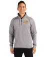 Tennessee Tech Golden Eagles Cutter & Buck Mainsail Sweater-Knit Mens Half Zip Pullover Jacket Polished Heather Front