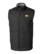 Tennessee Tech Golden Eagles Cutter & Buck Stealth Hybrid Quilted Mens Big and Tall Windbreaker Vest Black Mannequin