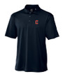 Cleveland Guardians - Cutter & Buck CB Drytec Genre Textured Solid Mens Big and Tall Polo Navy Blue Mannequin
