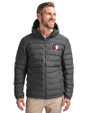 Cleveland Guardians Cutter & Buck Mission Ridge Repreve® Eco Insulated Mens Puffer Jacket Elemental Grey Front