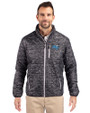 Middle Tennessee Blue Raiders Cutter & Buck Rainier PrimaLoft® Mens Eco Insulated Full Zip Printed Puffer Jacket Black Front